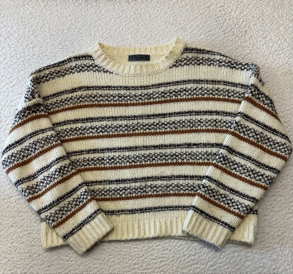 Anthropologie Elsamanda Wool Blend Sweater Large Made in Italy